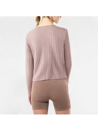 Retro Pleated V-neck Knitted Long Sleeve