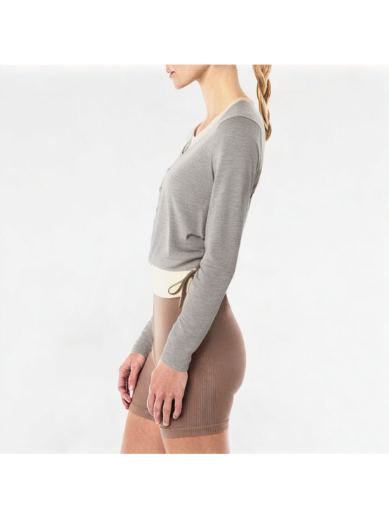 Casual Splicing Fake Two-piece Long Sleeve