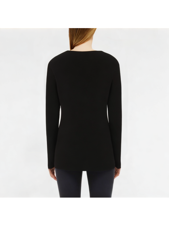 Versatile Large Bow Knitted Long Sleeve