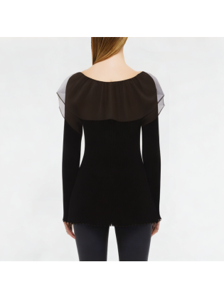 Spring Ruffle Knitted Long Sleeves