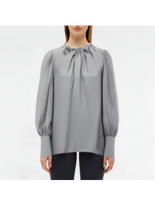 Ruffled Pullover Shirt Long Sleeves