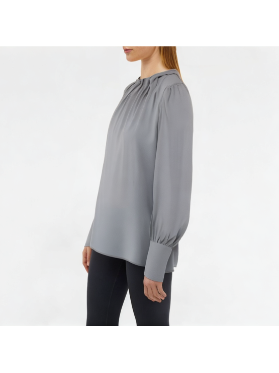 Ruffled Pullover Shirt Long Sleeves