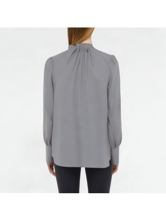 Ruffled Pullover Shirt Long Sleeves