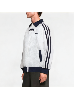 Men's Striped Zipper Sweatshirt
