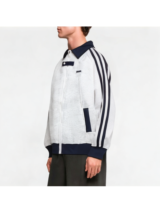 Men's Striped Zipper Sweatshirt