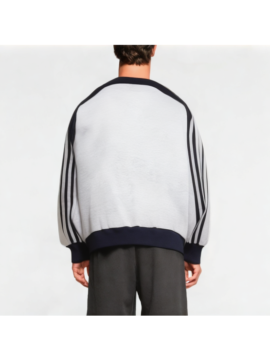 Men's Striped Zipper Sweatshirt