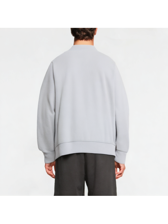 Simple Retro V-neck Solid Color Sweatshirt