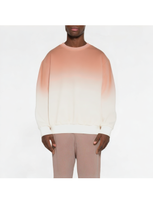 Spring Gradient Round Neck Men's Sweatshirt
