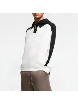 Men's Half-Zip Contrast Raglan Sweatshirt