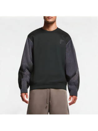 Men's Striped Round Neck Sweatshirt