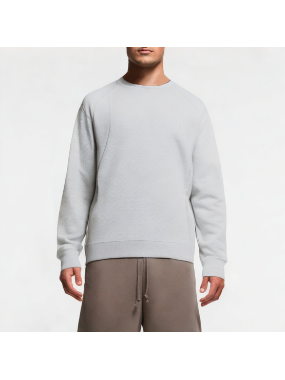Fake Two-Piece Pullover Men's Sweatshirt