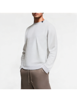 Fake Two-Piece Pullover Men's Sweatshirt