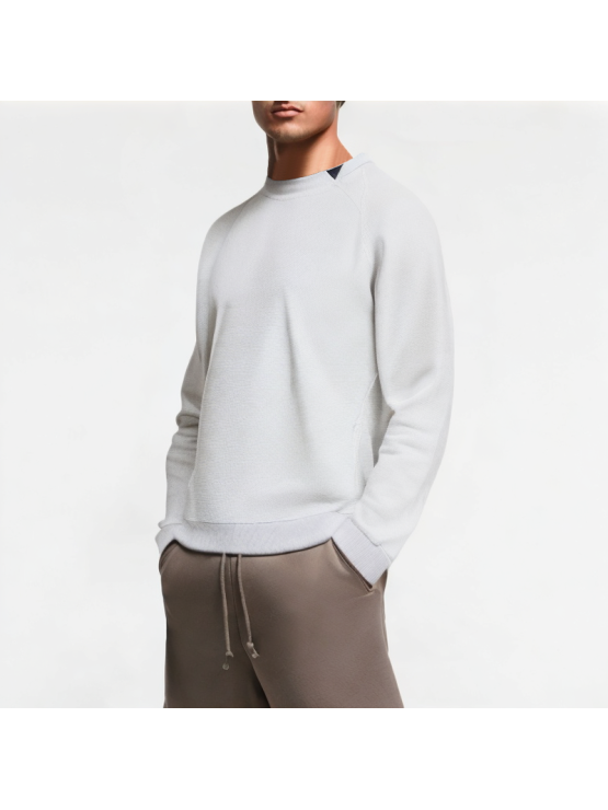 Fake Two-Piece Pullover Men's Sweatshirt
