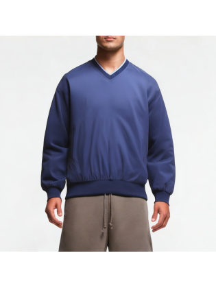 Men's V-Neck Pullover Sports Sweatshirt