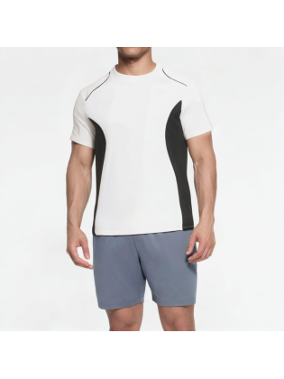 Simple And Versatile Colorblock Short Sleeves