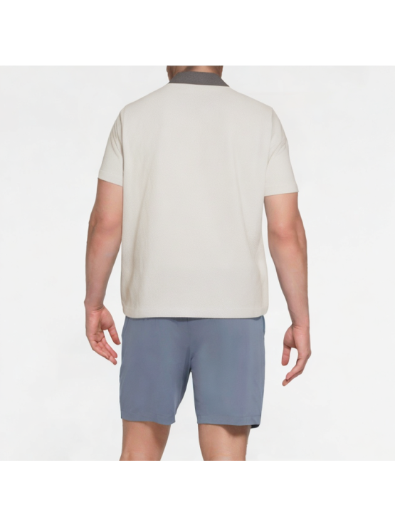 Trendy Irregular Splicing Short Sleeves