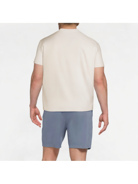 Denim Patchwork Distressed Short Sleeves