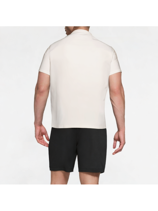 High-End Contrasting Collar Short-Sleeved Shirt