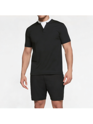 Casual Fake Two-Piece Small V-Neck Short-Sleeved Shirt