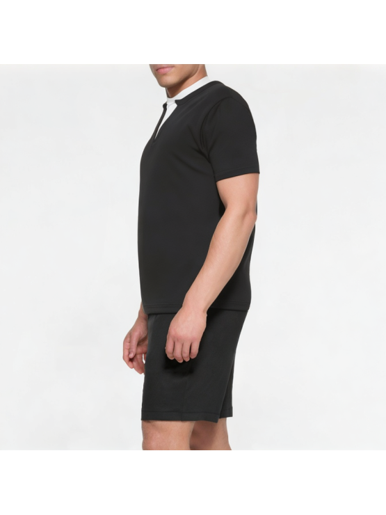 Casual Fake Two-Piece Small V-Neck Short-Sleeved Shirt