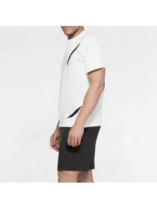 Split And Spliced Round Neck Short Sleeves