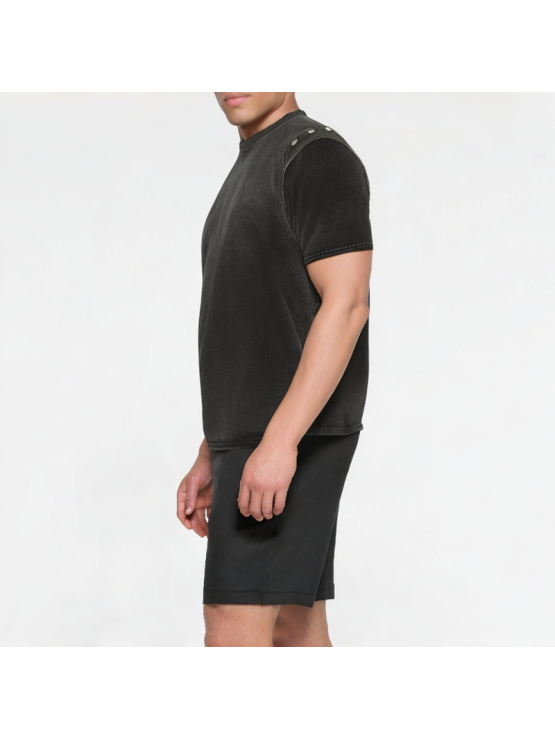 Distressed Detachable Short Sleeves