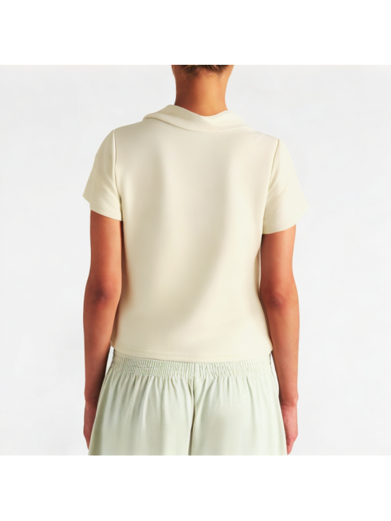 Summer Slim V-Neck Short Sleeves