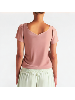 Fake Two-Piece Layered Sling Short Sleeves