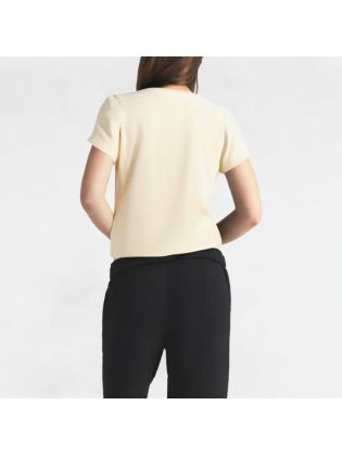 Irregular Square Neck Short Sleeve