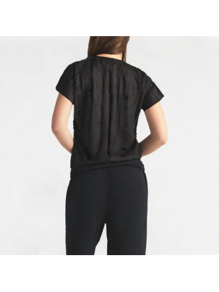 Hollow Three-Dimensional Bow Shoulder Short Sleeves