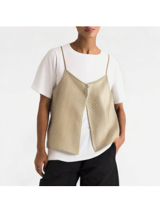 Summer Thin Straight Shoulder Short Sleeve