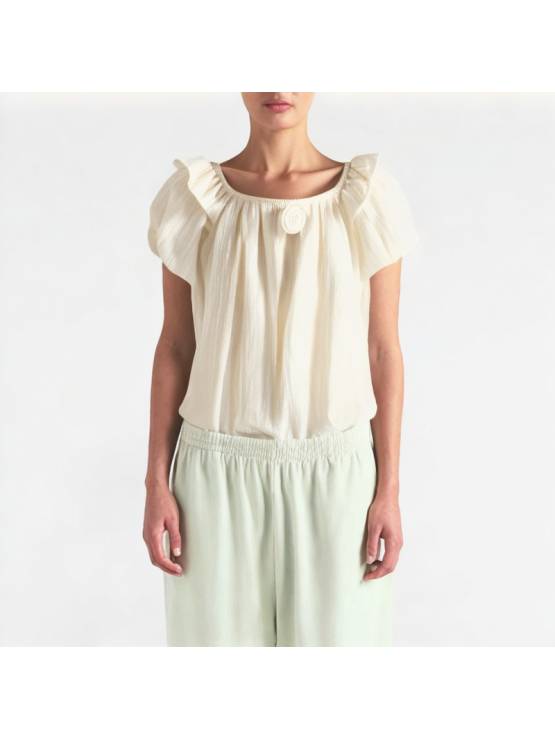 Puff Sleeve Loose Short Sleeve