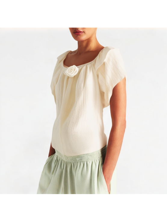 Puff Sleeve Loose Short Sleeve