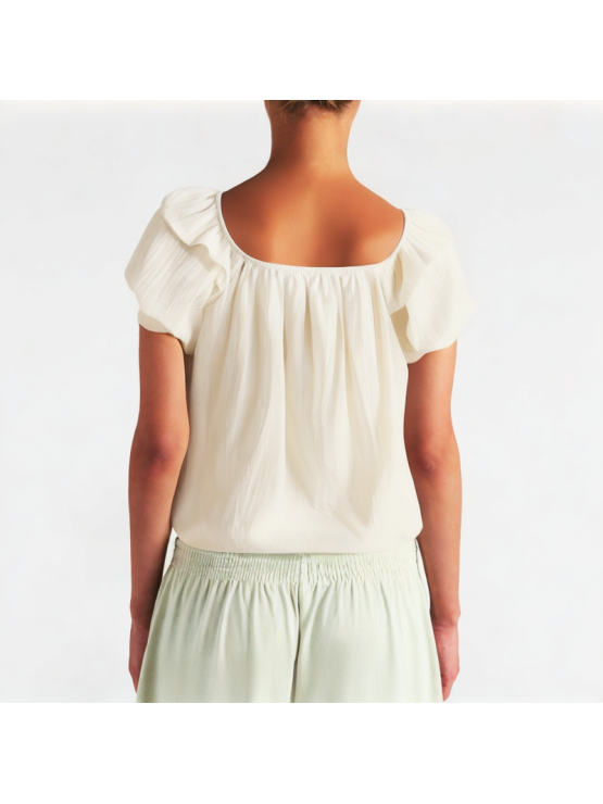 Puff Sleeve Loose Short Sleeve