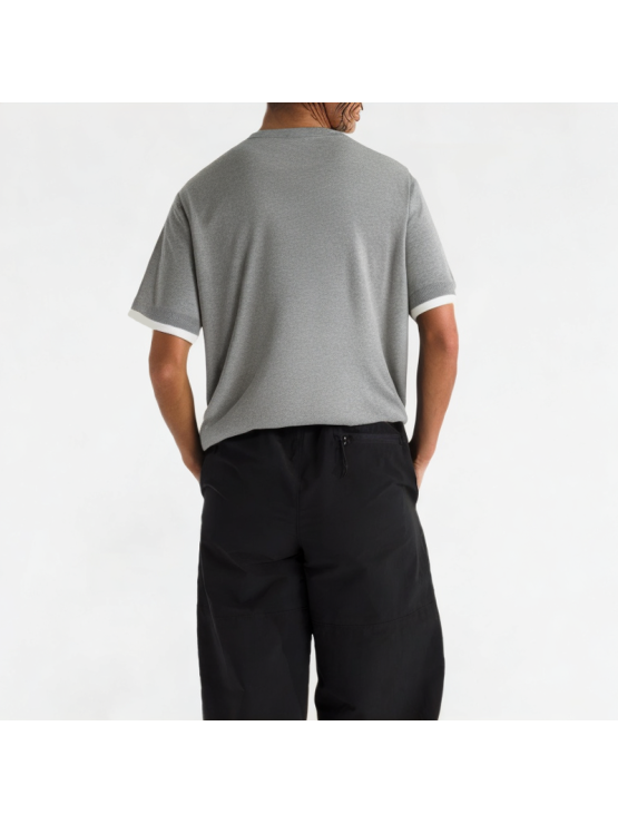 Spliced Contrasting Casual Short Sleeves