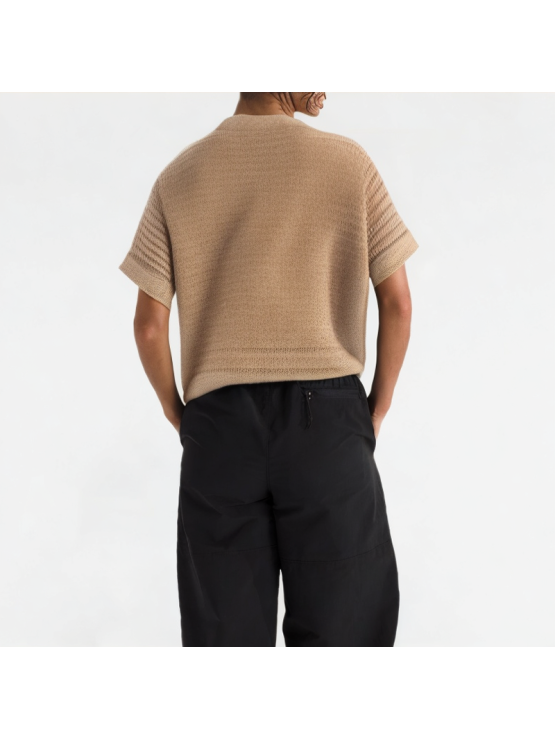 Fashion Hollow Round Neck Short Sleeve