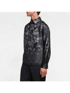 Men's Ice Silk Hidden Flower Shirt