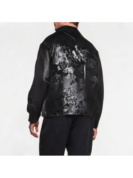 Men's Ice Silk Hidden Flower Shirt
