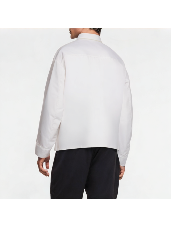 Spring Denim Splicing Shirt