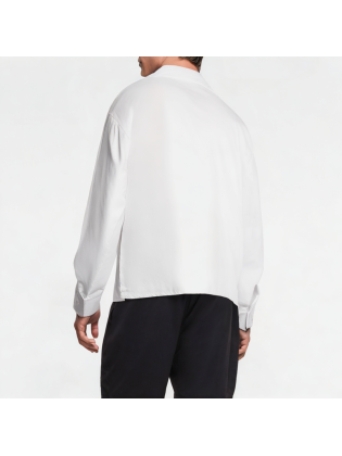 Spliced ​​Striped Irregular Shirt
