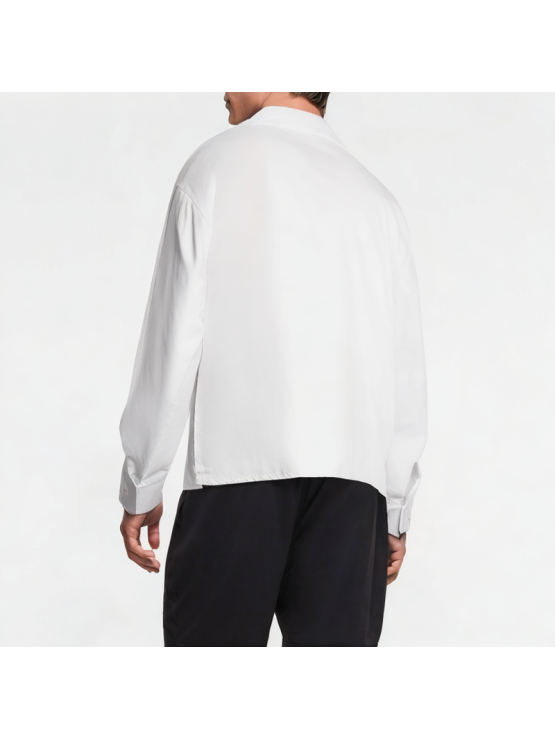 Spliced ​​Striped Irregular Shirt