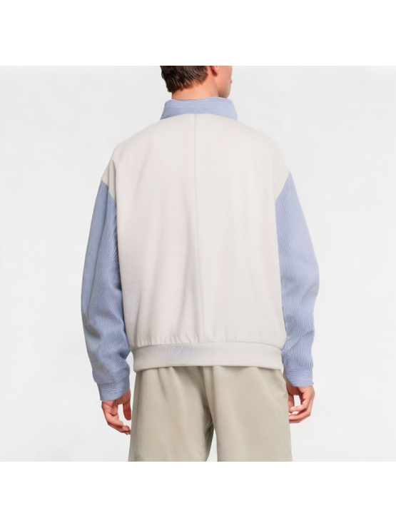 Fake Two-Piece Contrasting Loose Shirt