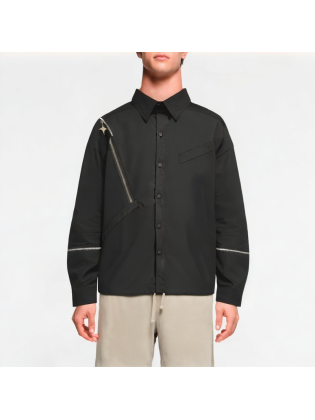 Irregular Zipper Shirt