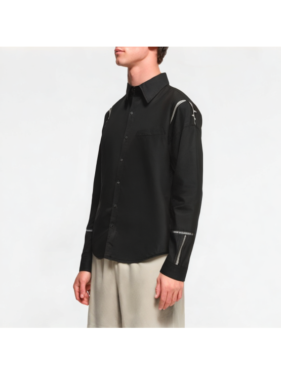 Irregular Zipper Shirt
