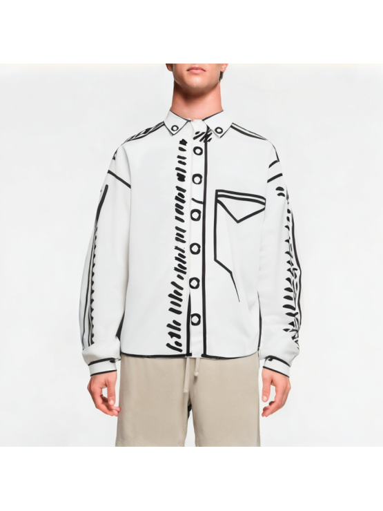 Comic Graffiti Long Sleeve Shirt