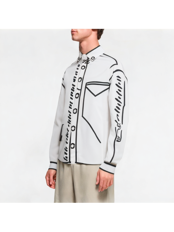 Comic Graffiti Long Sleeve Shirt