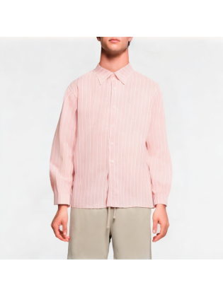 Retro Pink Striped Shirt