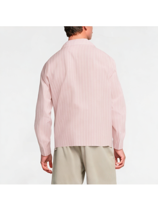 Retro Pink Striped Shirt