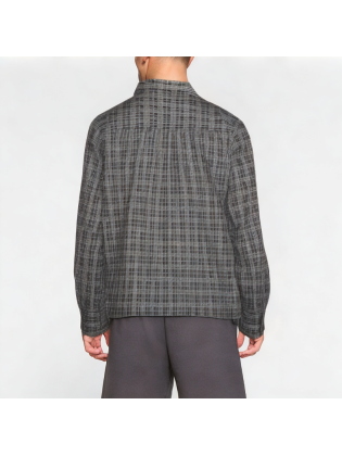 Loose Casual Plaid Lapel Shirt