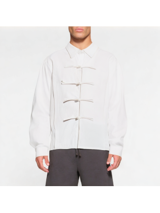 Retro Buttoned Long-Sleeved Shirt